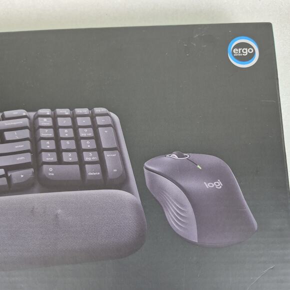 Logitech Wave Keys MK670 Combo, Wireless Ergonomic Keyboard w/ Mouse - Black - Picture 6 of 7